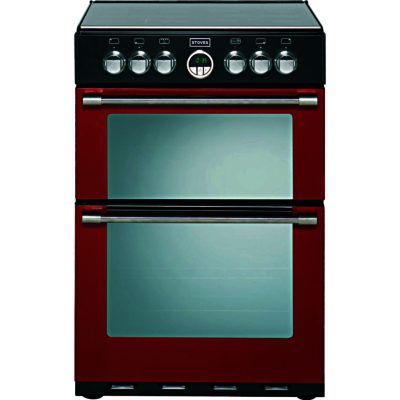 Stoves Sterling 600E Electric Ceramic Double Oven Mini Range Cooker in Jalapeno